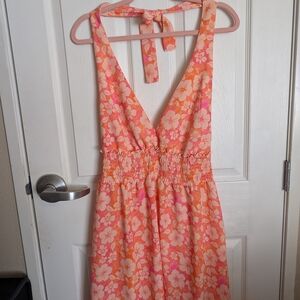 Madden NYC Floral Halter Dress